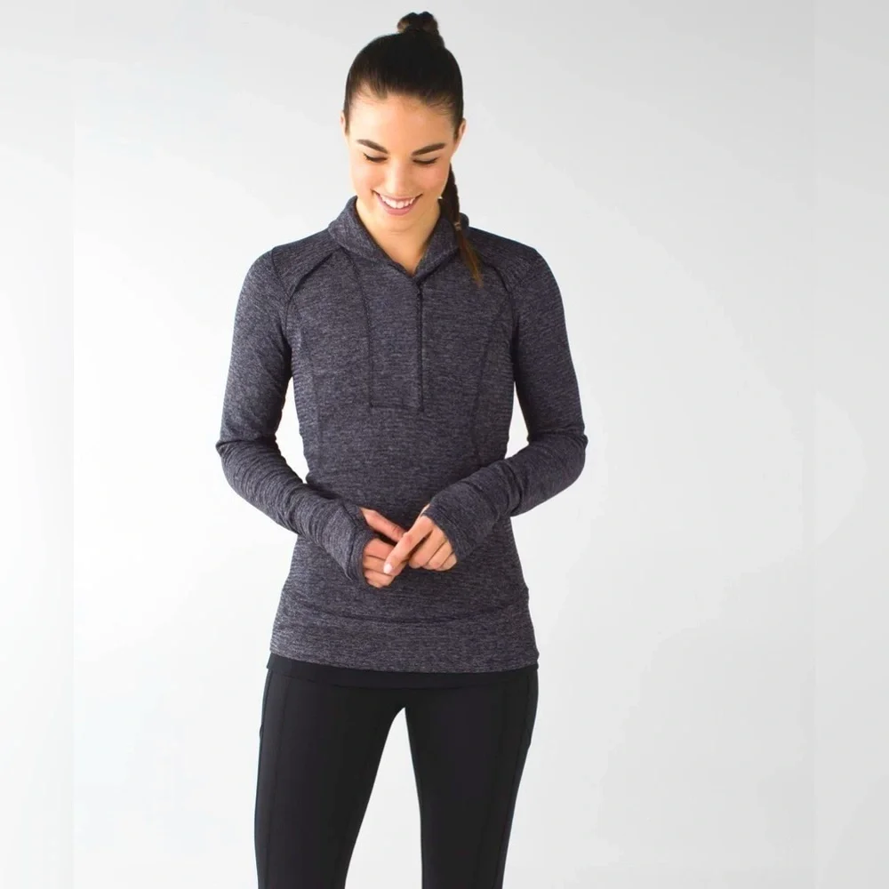 Lululemon Think Fast Pullover Quarter Zip Yoga Running Rulu Jacket